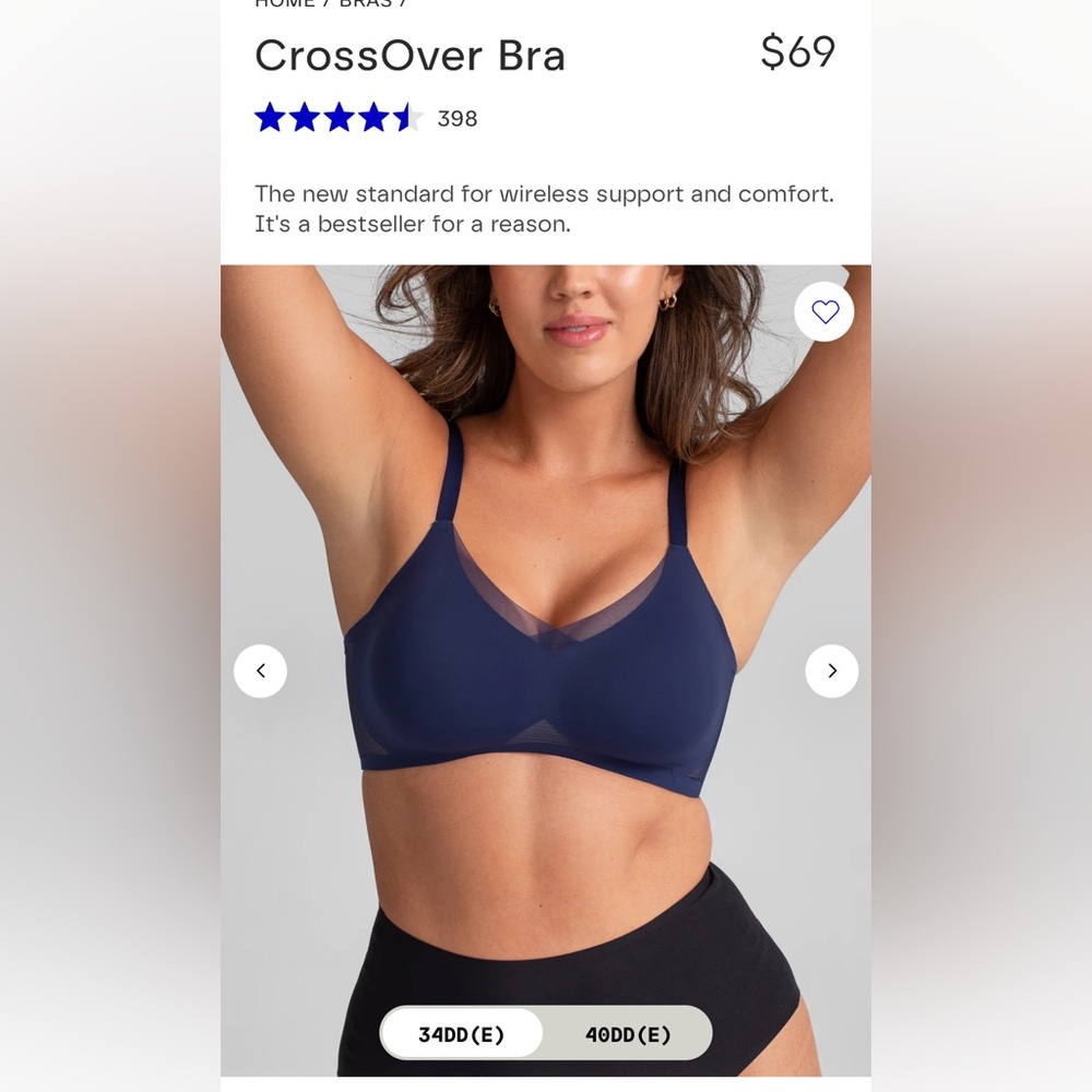 Set of 2 honeylove brand bras